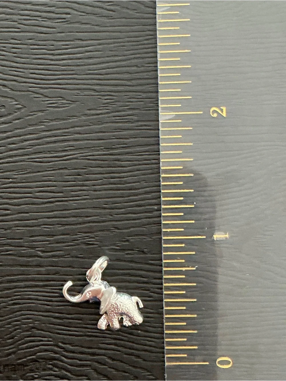 NEW 925 Peruvian Sterling Silver Lucky Elephant Pendant Charm 0.4